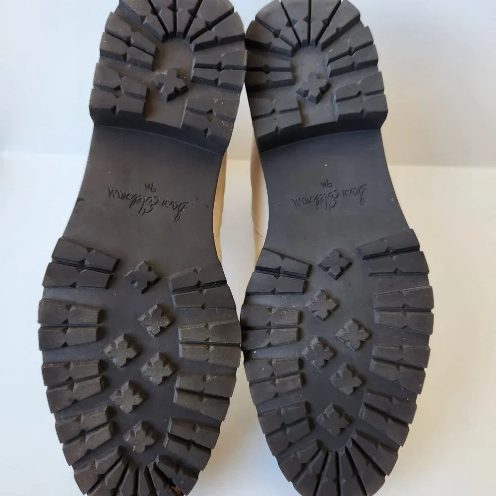 Sam Edelman Justina Lug Sole Chelsea Boots Ivory Winter Outdoors Cabincore - Picture 7 of 11